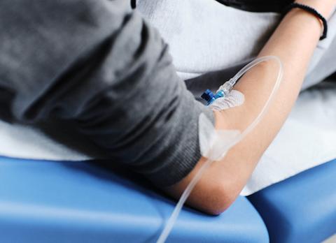 Infusion am Patienten